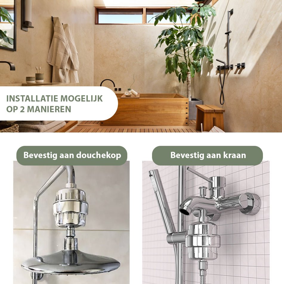 Mineraal Douchefilter Deluxe - Milton Accessories