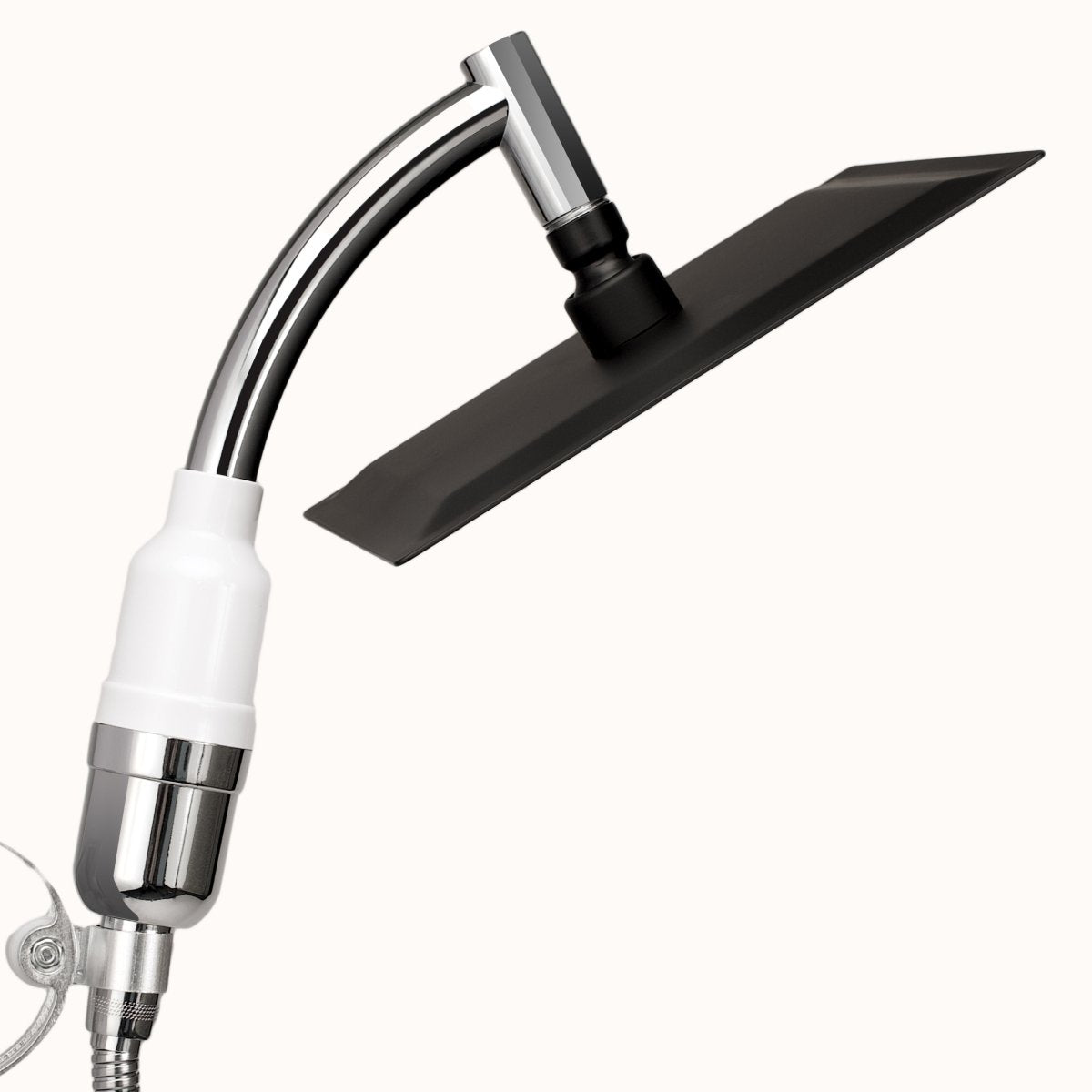 Regendouchekop XL Deluxe Met Mineraalfilter Zwart - Milton Accessories