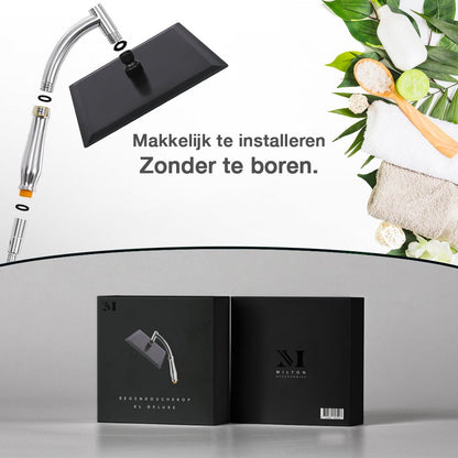 Regendouchekop XL Deluxe Zwart - Milton Accessories